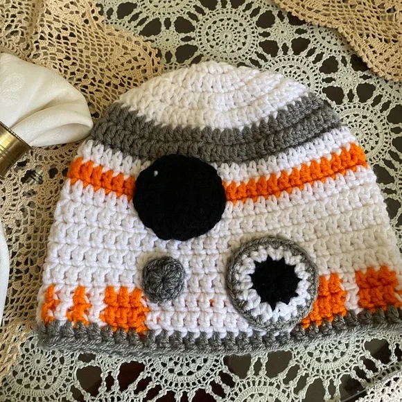 Star Wars BB8 Hand crocheted Hat NEW - Picture 12 of 15